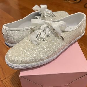 Kate Spade x Keds Glitter Bridal Sneakers